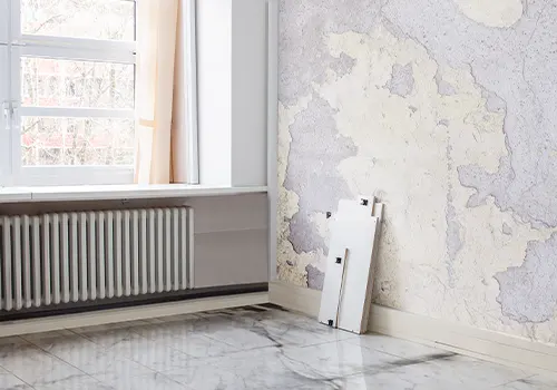 Salle de bain marbre après rénovation